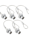 Alvin's Cables Dust Cap Compatible with LEMO 1B(12 mm) Connectors, Industrial Protective Cover with Metal Retention Wire, Dustproof, Moisture Resistant, 2 Pieces