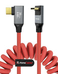 Alvin's Cables Coiled USB-C Cable, 20Gbps Data Transfer, 240W, 4K@60Hz