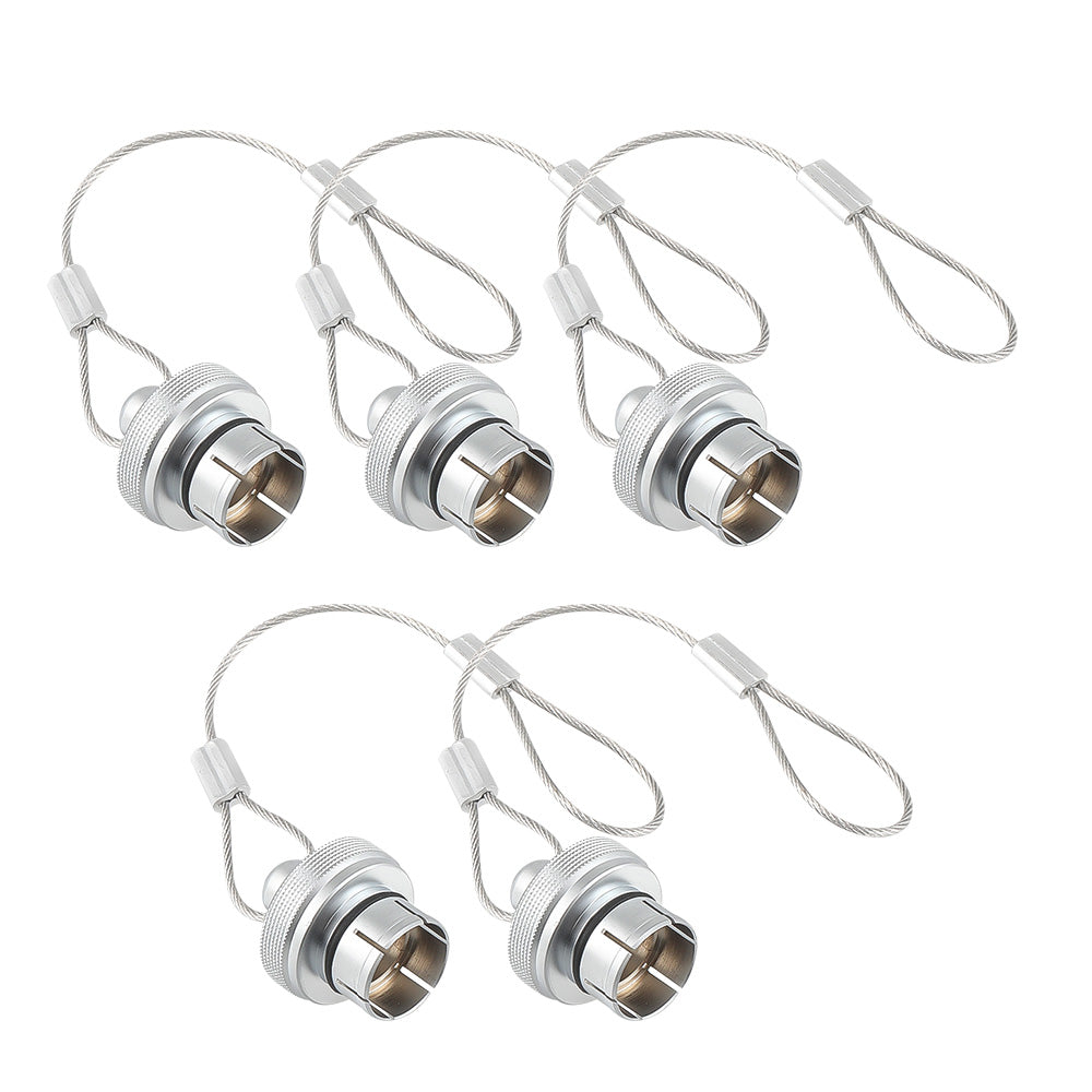 Alvin's Cables Dust Cap Compatible with LEMO 2B(15 mm) Connectors, Industrial Protective Cover with Metal Retention Wire, Dustproof, Moisture Resistant, 10 Pieces