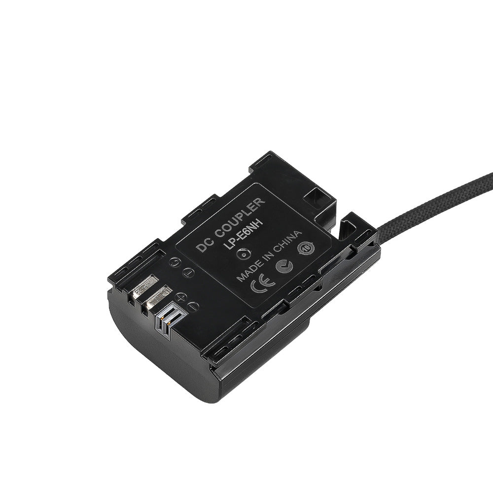 Alvin's Cables LP-E6PNH Dummy Battery to D-Tap Braided Coiled Power Cable