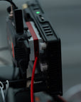 Alvin's Cables Dual-Sided NP-F Dummy Battery to Red Dtap Braided Ultra Flexible Coiled Power Cable for Atomos Ninja V|Atomos Shogun|SmallHD 702, for Sony NP-F550|F570|F770|F970, Red