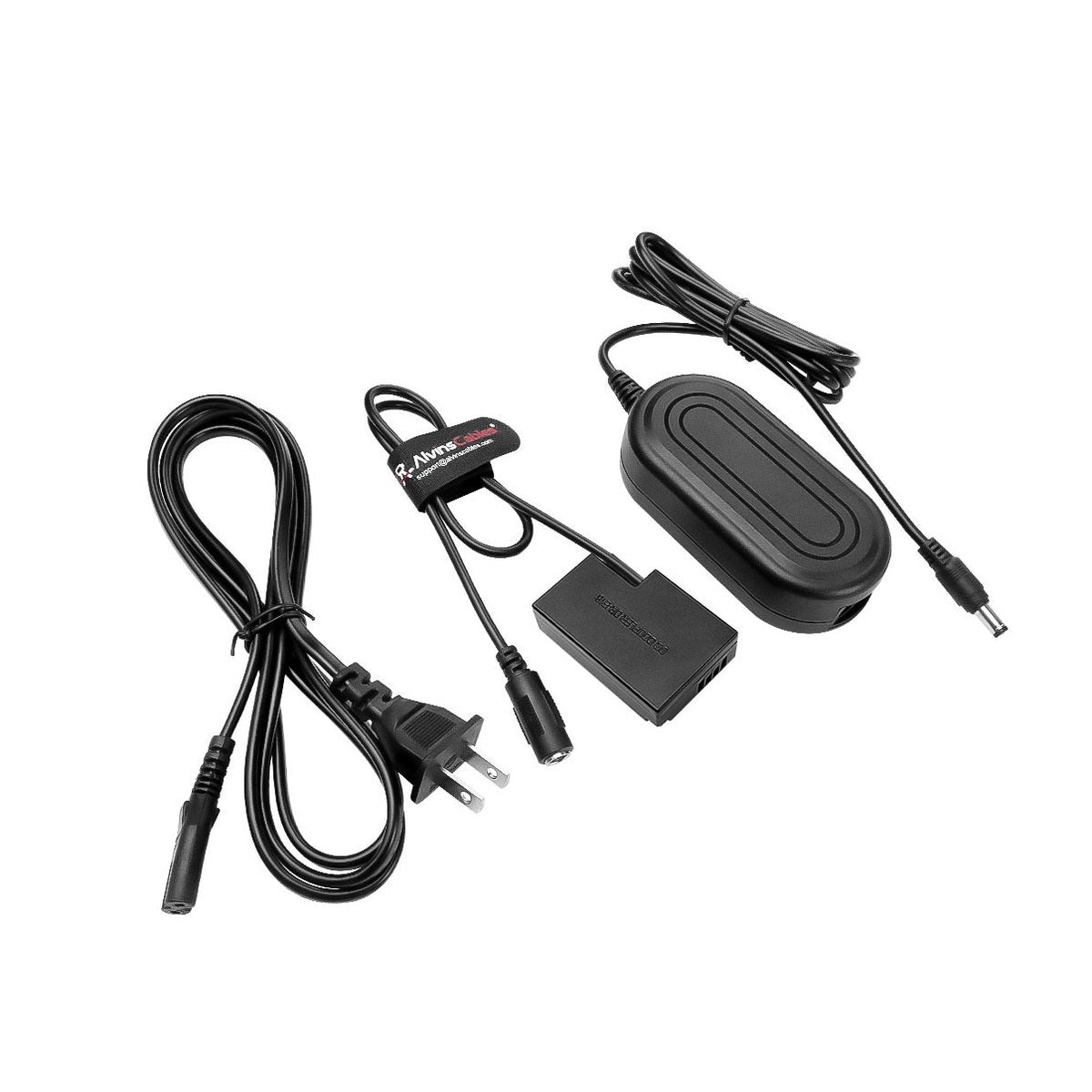 Alvin’s Cables ACK-E18 AC Adapter DR-E18 DC Coupler Kit, LP-E17 Dummy Battery Power Adapter Charger for Canon EOS 200D II 77D 800D RP R10 R50, Rebel SL2 SL3 T7i T8i Camera 13ft|4m