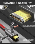Alvin's Cables 8K 2.1 Micro-HDMI to Full HDMI Braided Cable, D to A Coiled HDMI for Atomos-Ninja-V for Canon-R5C R5 R6, for Sony A7RIII A7II A7M3 A7R IV A6500, for FUJIFILM X-T4 X-T3(18 to 28 Inch)