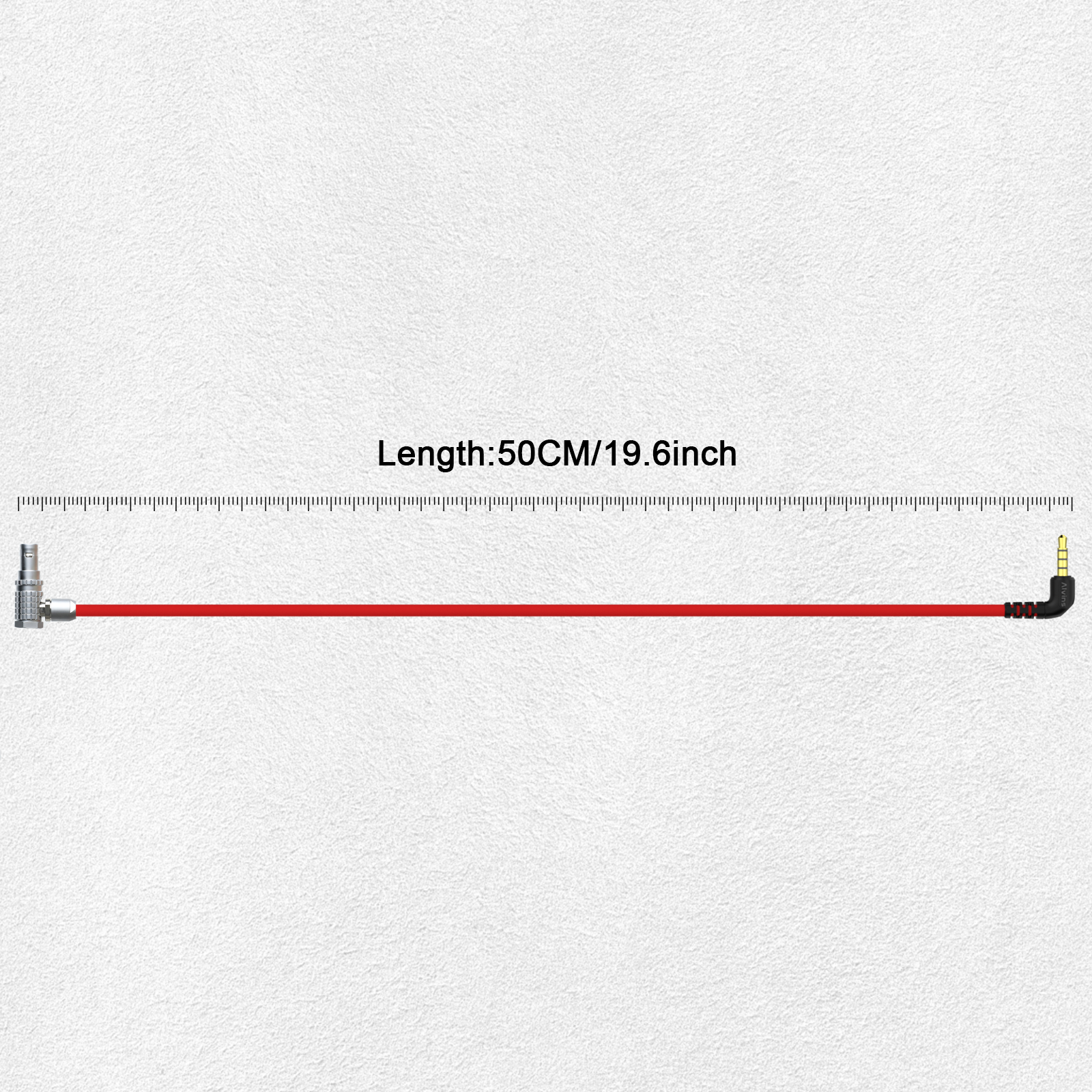 Alvin's Cables Ultra Soft Timecode Cable for ARRI Alexa, Sound Devices, Tentacle Sync 3.5mm TRS to 5 Pin Cable 50cm| 19.7inches