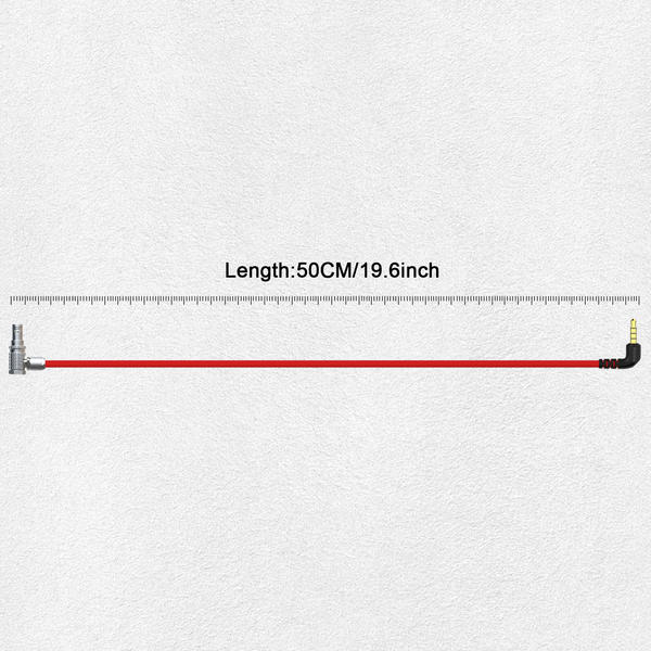 Alvin's Cables Ultra Soft Timecode Cable for ARRI Alexa, Sound Devices, Tentacle Sync 3.5mm TRS to 5 Pin Cable 50cm| 19.7inches