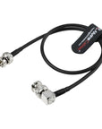 Alvin's Cables 12G SDI Cable Flexible, BNC Male to Male for RED Komodo| Atomos Monitor 75 Ohm Shielded Cable for 4K Video Camera, Straight to Right Angle 50cm|19in