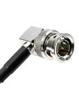 Alvin's Cables 12G SDI Cable Flexible, BNC Male to Male for RED Komodo| Atomos Monitor 75 Ohm Shielded Cable for 4K Video Camera, Straight to Right Angle 50cm|19in