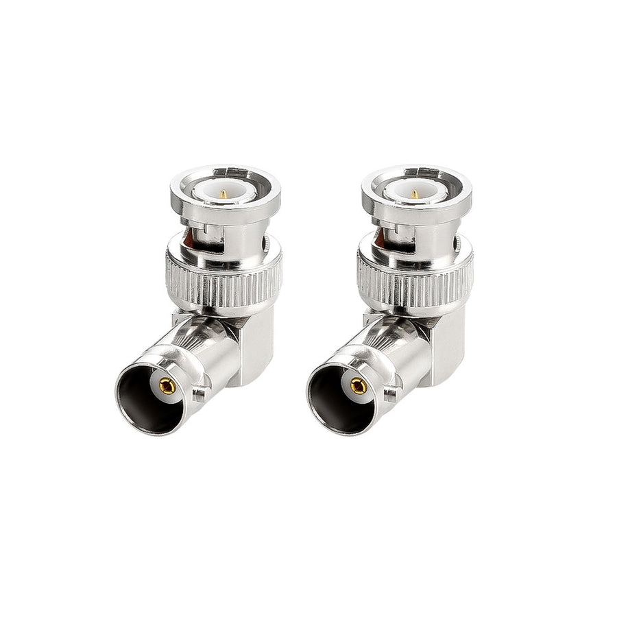 Alvin's Cables Right Angle BNC Connectors for HD SDI BNC Cable One Set