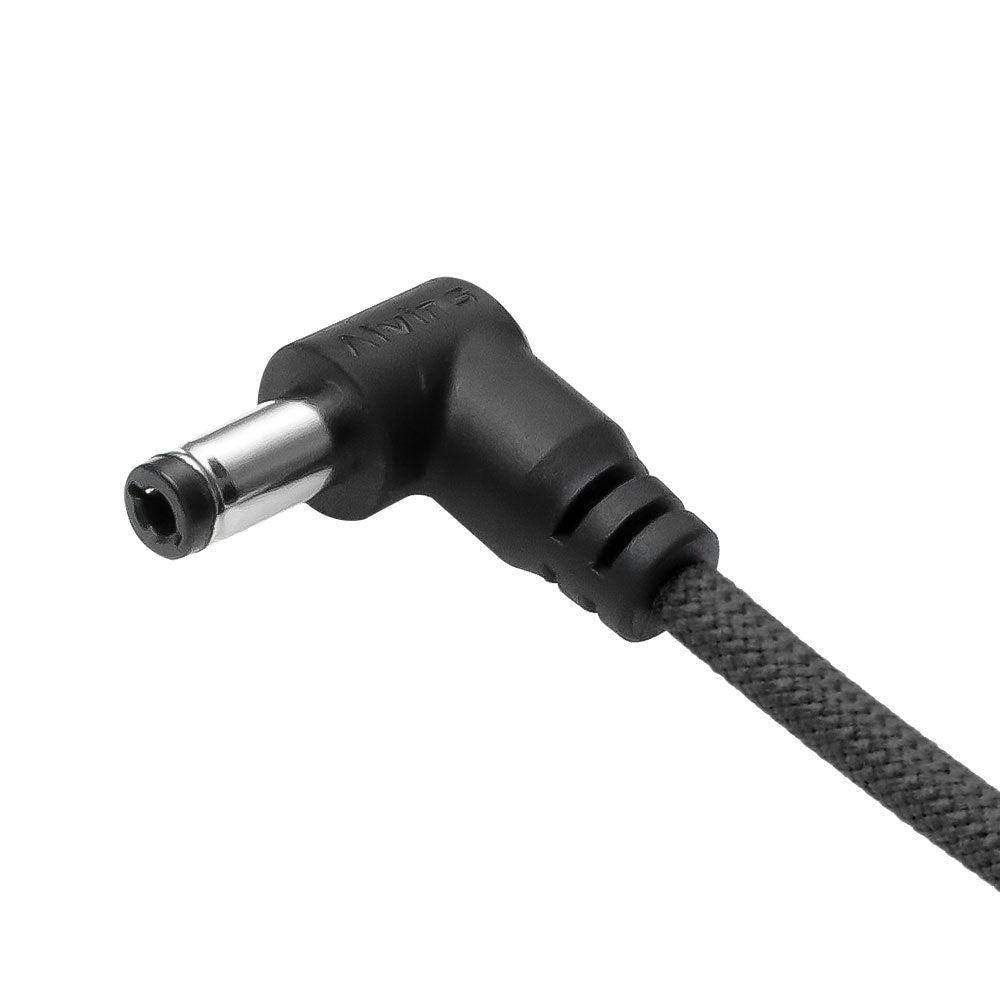 Alvin&#39;s Cables Smart Dtap to DC Cable for Atomos Ninja V, Ultra Flexible D-tap to 2.1 DC Right Angle Power Cable 2ft for Blackmagic Design Video Assist, SmallHD 702, for Feelworld FW568 Monitor