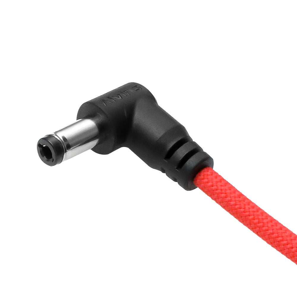 Alvin&#39;s Cables Smart Dtap to DC Cable for Atomos Ninja V, Ultra Flexible D-tap to 2.1 DC Right Angle Power Cable 2ft for Blackmagic Design Video Assist, SmallHD 702, for Feelworld FW568 Monitor