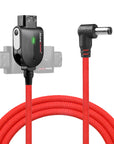 Alvin's Cables Smart Dtap to DC Cable for Atomos Ninja V, Ultra Flexible D-tap to 2.1 DC Right Angle Power Cable 2ft for Blackmagic Design Video Assist, SmallHD 702, for Feelworld FW568 Monitor