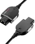 Alvin's Cables Atomos Ninja V D-tap Power Cable, 1.6-4ft Smart Dtap to Locking DC 2.1 Right Angle Coiled Cable for Blackmagic Video Assist, for Hollyland Mars 400S, Ultra Soft