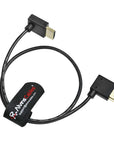 Alvin's Cables Z CAM E2 L Shape 8K HDMI 2.1 Cable 45CM, Right-Angle to Up-Angle High Speed Cord for Camera Monitor, for Sony A7S3 FS5 FS7 A7iv, Atomos Ninja V, Portkeys BM5, BMPCC, Panasonic, Canon