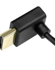 Alvin's Cables Z CAM E2 L Shape 8K HDMI 2.1 Cable 45CM, Right-Angle to Up-Angle High Speed Cord for Camera Monitor, for Sony A7S3 FS5 FS7 A7iv, Atomos Ninja V, Portkeys BM5, BMPCC, Panasonic, Canon