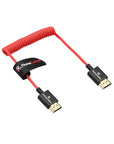 Alvin's Cables 8K HDMI 2.1 Cable for Canon C50 C300 C500, 8K 60Hz 4K 120Hz High-Speed Thin Braided Coiled HDMI Cable for Atomos Feelworld SmallHD Hollyland Monitors, Sony Nikon Panasonic Blackmagic Camera