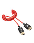 Alvin's Cables 8K HDMI 2.1 Cable for Canon C50 C300 C500, 8K 60Hz 4K 120Hz High-Speed Thin Braided Coiled HDMI Cable for Atomos Feelworld SmallHD Hollyland Monitors, Sony Nikon Panasonic Blackmagic Camera