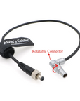Alvin's Cables Z CAM E2 Flagship Rotatable Right Angle 2 Pin to Straight Lock DC Power Cable for Atomos Shinobi Ninja V Monitor Adjustable 90 Degrees 2 Pin Male Cord for Z CAM E2-S6 E2-F6 E2-F8