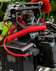 Alvin's Cables Dtap to DC Coiled Cable for Atomos Ninja V,D-tap to 2.1 DC Right Angle Power Cable for Blackmagic Design Video Assist,SmallHD 702,for Feelworld FW568 Monitor,Ultra Soft