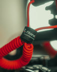 Alvin's Cables 8K HDMI 2.1 Cable 8K 60Hz 4K 120Hz High-Speed for Atomos Ninja Monitor, Left to Right Angle Braided Coiled HDMI Cable for Sony FX3 FS5 FS7 FX9,for Canon C300 C500,for Nikon Z9 Camera, Red