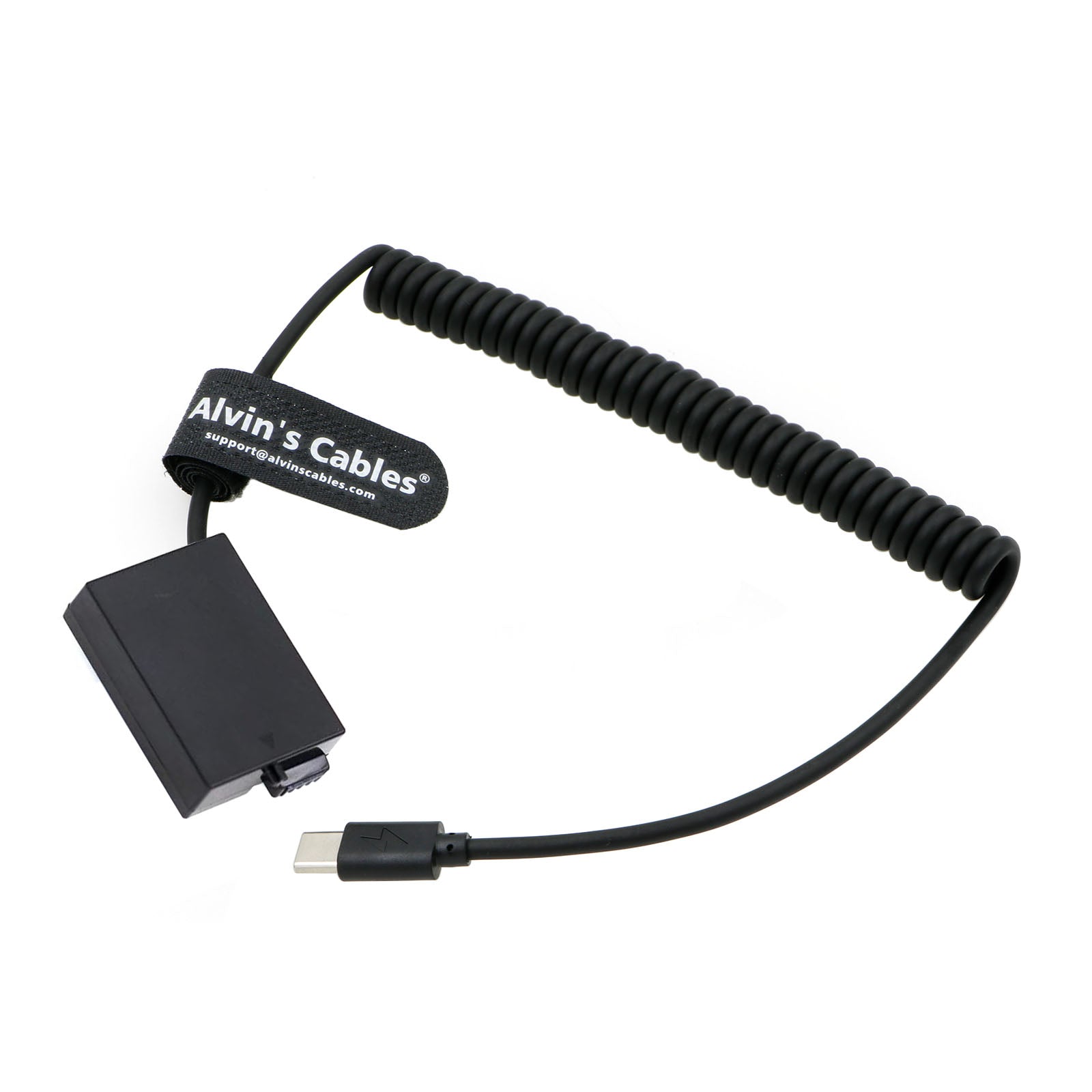 Alvin's Cables LP-E8 Dummy Battery to PD USB C Decoded LP-E8 Battery Replacement Coiled Power Cable for Canon EOS 700D 650D 600D 550D Rebel T5i T4i T3i T2i Cameras