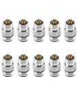 Alvins M12 8 Pin Male A-Code Connector Injection Molding Connector Male Straight Solder for Cable Unshielded Aviation, Industrial, Waterproof