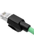 Alvin's Cables M12 D-Code 4 Pin Male to RJ45 Ethernet Cable High-Flex for Industrial Camera Sensor, Automation Application Green