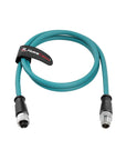 Alvin's Cables M12 X-Code 8 Pin Male to Female Ethernet Cable Cat6a Shielded for Cognex Basler Keyence Industrial Camera High Flex Drag-Chain, Green