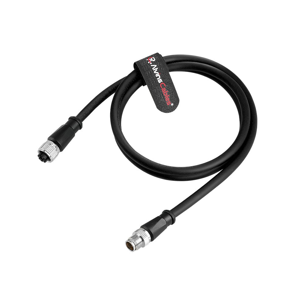 Alvin's Cables M12 X-Code 8 Pin Male to Female Ethernet Cable Cat6a Shielded for Cognex Basler Keyence Industrial Camera High Flex Drag-Chain