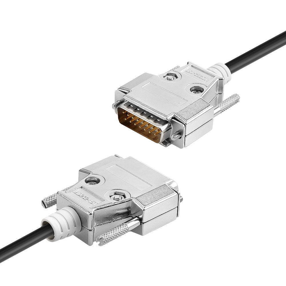 Alvin's Cables Cognex CCB-M8DSIO-00 M8 5-Pin B-Code to DB15 I/O Cable, High Flex Drag Chain, for Cognex in-Sight 8000 /Micro Series Industrial Vision System
