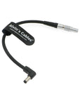 Power Cable for Blackmagic Video Assist from Steadicam Zephyr 3 Pin Male to Right Angle DC Alvin’s Cables