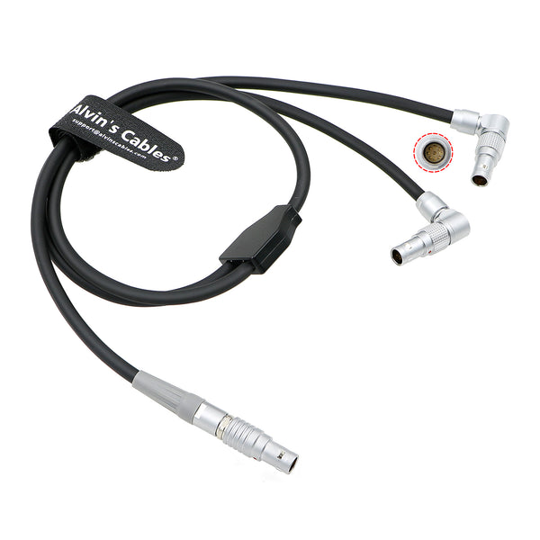 Alvin’s Cables Run Stop Power Cable for ARRI RIA-1| cforce Mini RF Motor| cmotion cPRO Motor| cmotion camin to RED Komodo| RED V-Raptor Camera 7 Pin to Rotatable 9 Pin + 2 pin Cable 60CM|23.6inches