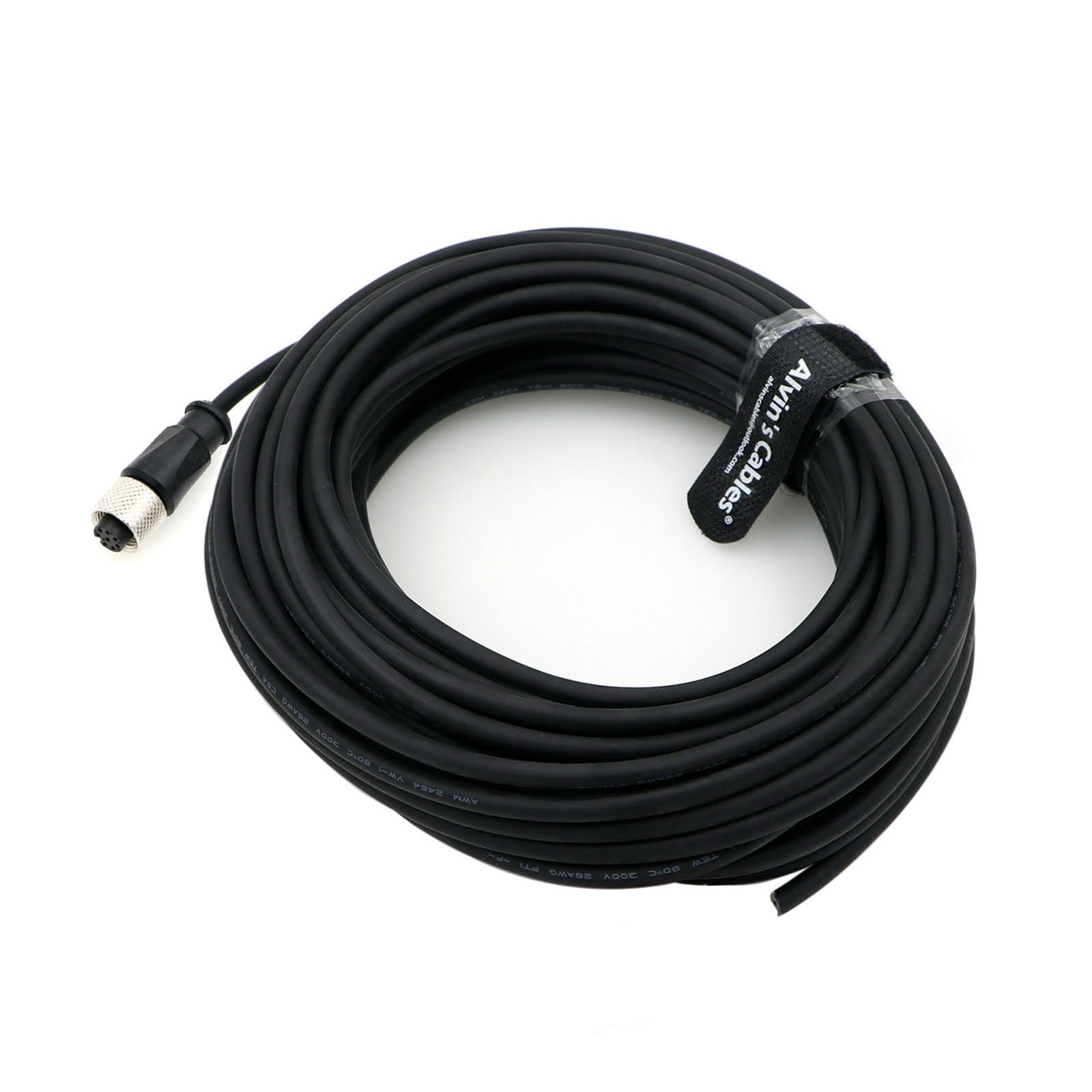 Alvin&#39;s Cables M12 Cable 8 Pin Female Aviation Socket Shielded Electrical Cable for Cognex Industrial Camera, Industrial Device Network, Industrial Automation Control