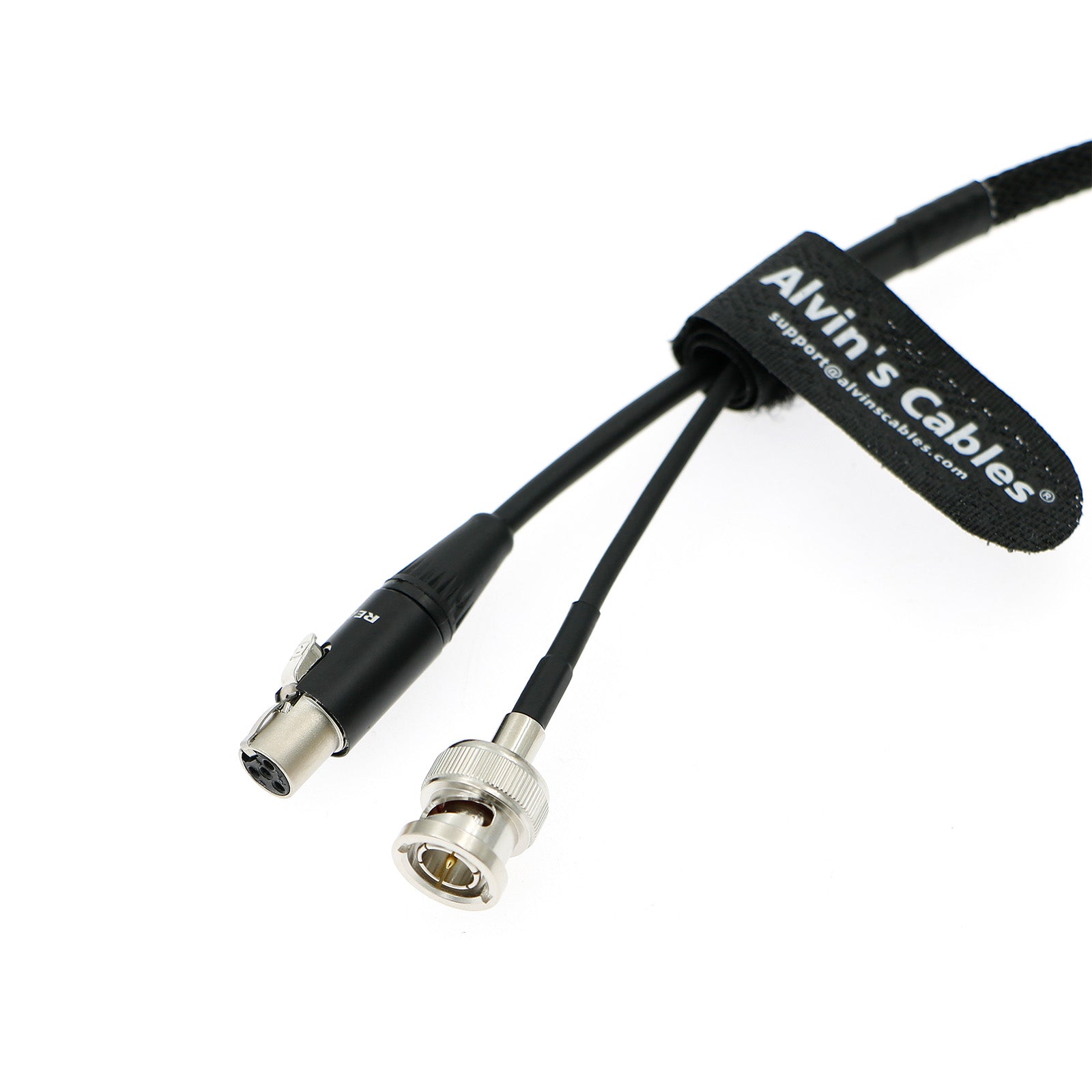 Alvin's Cables TV Logic Monitor Combination Power Cable Mini 4 pin XLR to D-Tap & BNC to BNC 75 Ohm SDI Video Coaxial Cable for F-5A F-10A F-7HS Monitor 60CM