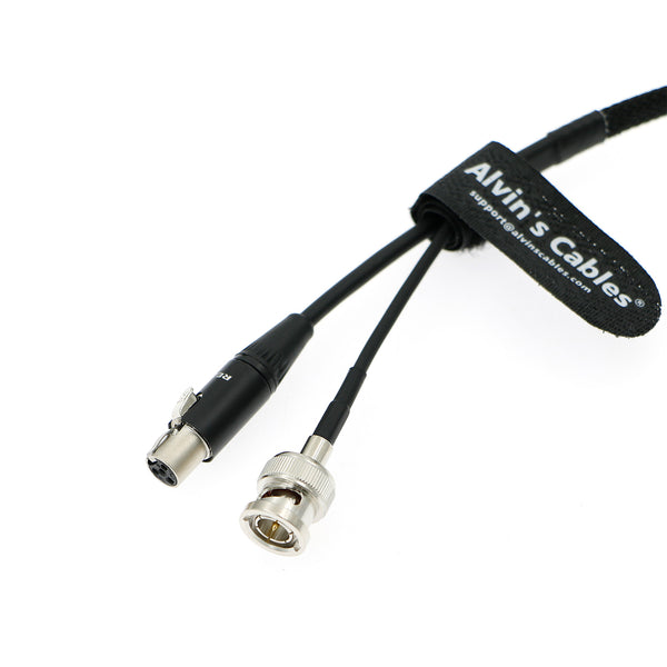 Alvin's Cables TV Logic Monitor Combination Power Cable Mini 4 pin XLR to D-Tap & BNC to BNC 75 Ohm SDI Video Coaxial Cable for F-5A F-10A F-7HS Monitor 60CM