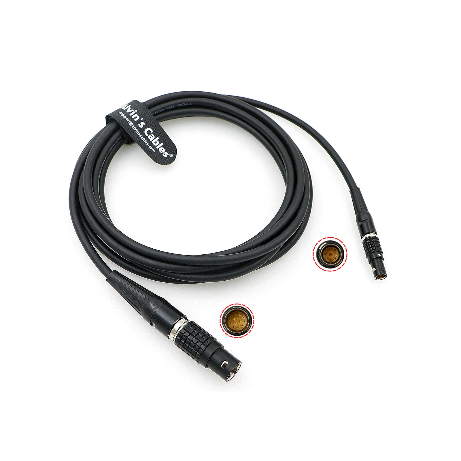 Alvin's Cables Control Cable for Preston 9 Pin to 14 Pin Male Analog Zoom Run Power Cable for Preston MDR3 MDR-4 to Digital Micro Force DMF