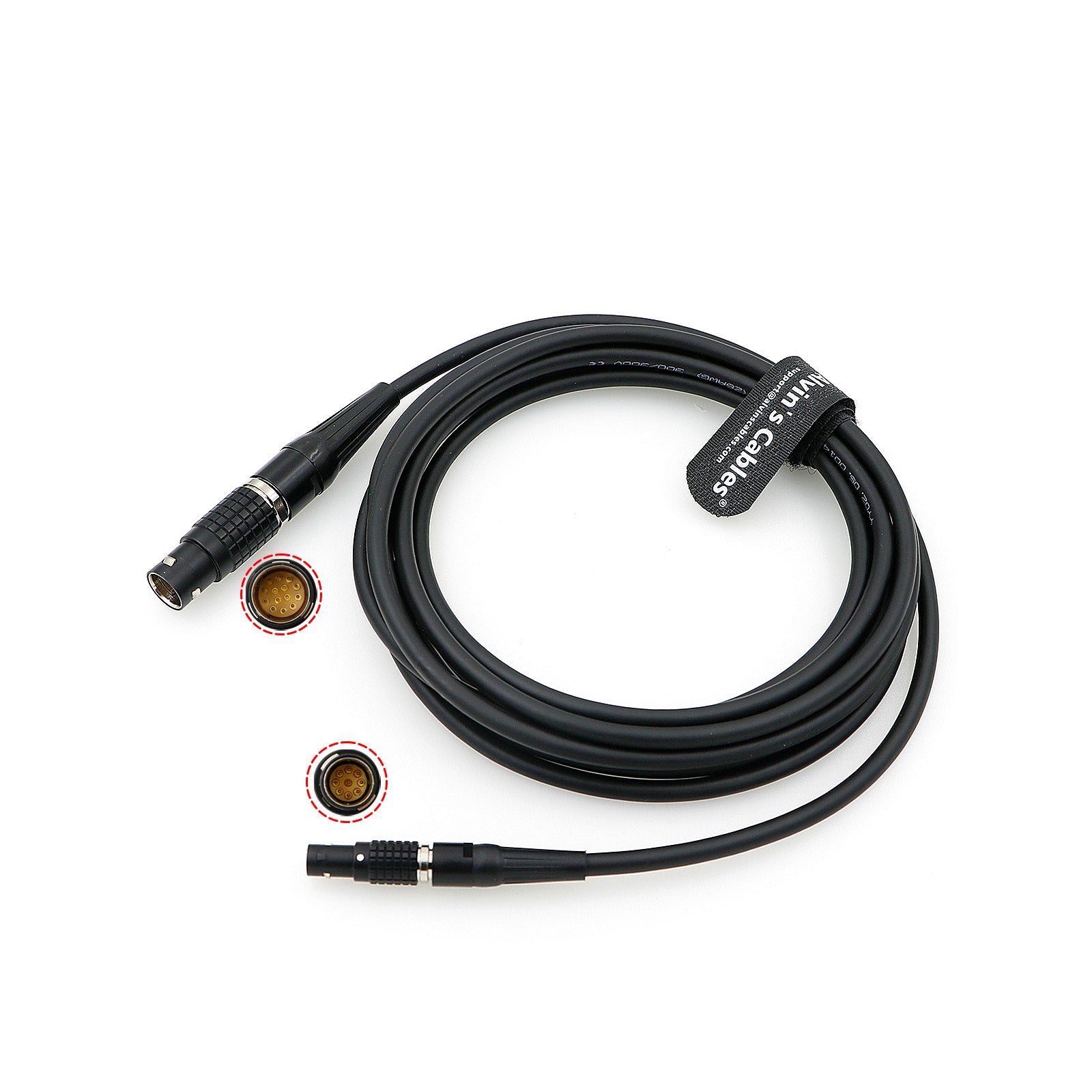 Alvin's Cables Control Cable for Preston 9 Pin to 14 Pin Male Analog Zoom Run Power Cable for Preston MDR3 MDR-4 to Digital Micro Force DMF