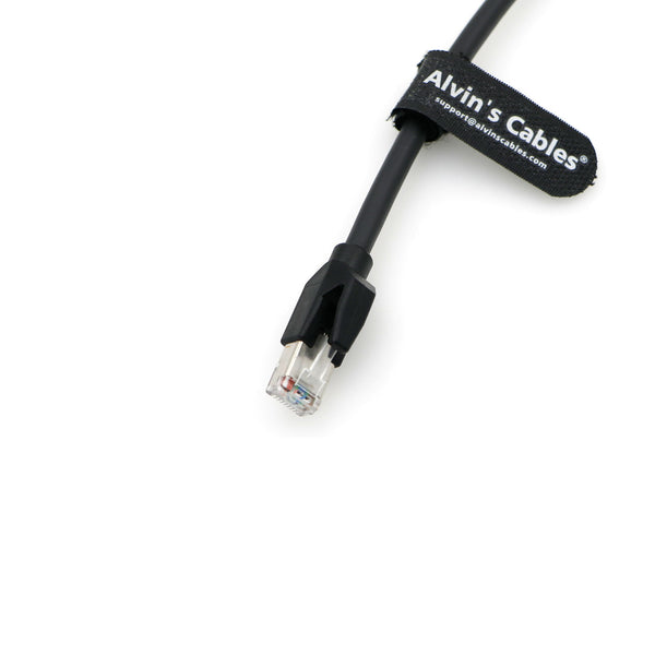 Alvin's Cables M12 8-pin Male A-Code to RJ45 Ethernet Cable Shielded Cable for Cognex Industrial Camera