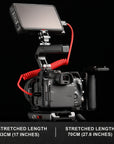Alvin's Cables 8K 2.1 Micro-HDMI to Full HDMI Braided Cable, D to A Coiled HDMI for Atomos-Ninja-V for Canon-R5C R5 R6, for Sony A7RIII A7II A7M3 A7R IV A6500, for FUJIFILM X-T4 X-T3(18 to 28 Inch)