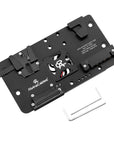 Alvin's Cables Integrated V-Mount Battery Plate for SmallHD Cine 7| Indie 7 |702 Touch Monitor, for VAXIS Wireless Video Transmission Power Supply Mounting Kit-Black