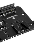Alvin's Cables Integrated V-Mount Battery Plate for SmallHD Cine 7| Indie 7 |702 Touch Monitor, for VAXIS Wireless Video Transmission Power Supply Mounting Kit-Black