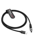 Alvin's Cables PD Type-C to Locking DC 5.5×2.5mm Fast Charging Power Cable for Atomos Ninja V, SmallHD 702 Touch Monitor 1M/39.4inches