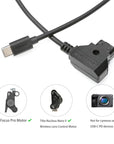 Alvin's Cables Dtap to USB C Power Cable, 2ft Ultra Soft & Flexible Dtap to Type C Enhanced Power for Tilta Nucleus Nano II Wireless Lens Control Motors