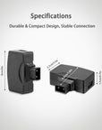 Alvin's Cables D Tap P Tap to USB 5V Adapter Converter Dtap Male to Female 5V USB Female Connector for Phone Camera Monitor 2 Pcs