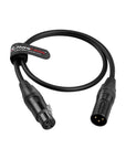 Alvin's Cables Mini XLR 3 Pin Male to XLR 3 Pin Female Audio Cable for Blackmagic Pocket Cinema Camera BMPCC 4K/6K, Video Assist 4K, Sharp 8K Cam, Ultra Soft