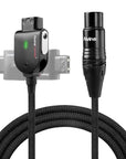 Alvin's Cables Alvins Smart D-Tap to XLR 4 Pin Female Braided Power Cable for Sony VeniceF55|SXS, for Blackmagic URSA Mini Pro, Tvlogic Monitor, Ultra Flexible, 1M|39.4inches