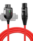 Alvin's Cables Alvins Smart D-Tap to XLR 4 Pin Female Braided Power Cable for Sony VeniceF55|SXS, for Blackmagic URSA Mini Pro, Tvlogic Monitor, Ultra Flexible, 1M|39.4inches