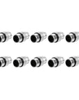 Alvins M12 8 Pin Male A-Code Connector Injection Molding Connector Male Straight Solder for Cable Unshielded Aviation, Industrial, Waterproof