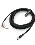 Alvin's Cables DataMan 260 Reader Serial Power IO Cable M12 A-Code 12 Pin Female to Open Flying Leads for Cognex Industrial Camera