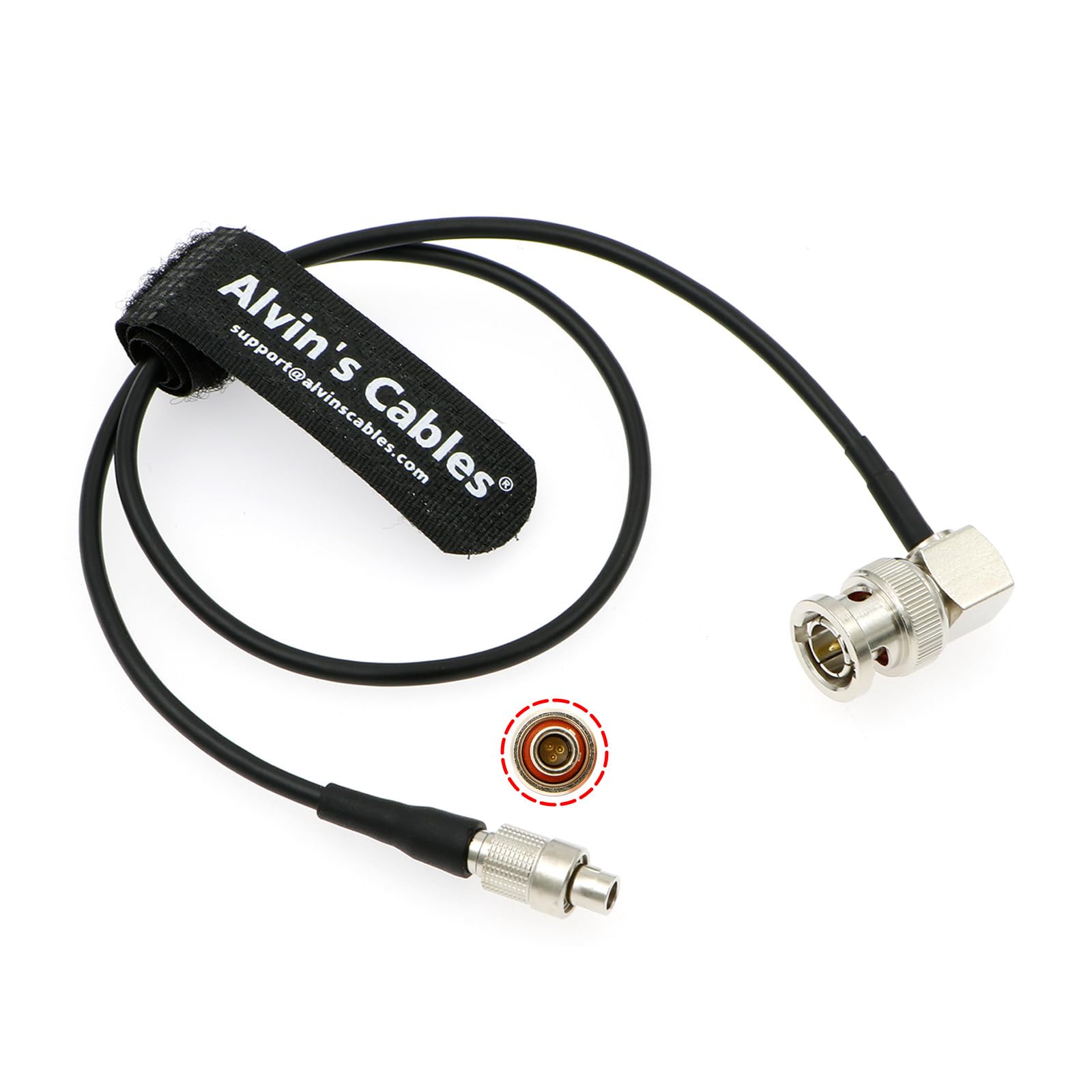 Alvin's Cables Timecode Cable for Wisycom MTP60 Transmitter| Zaxcom ZFR 400 BNC to Micro 3 Pin Male Time Code Cable 45cm| 18inches