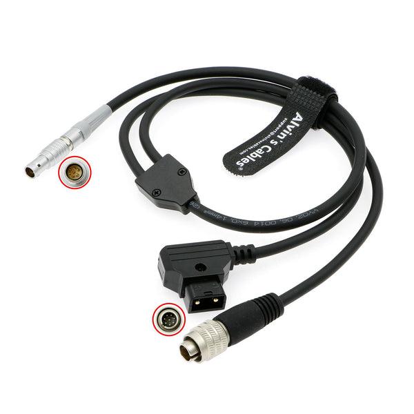 Alvin’s Cables CAM 7 Pin to Hirose 8 Pin + D-Tap Cable for ARRI RIA-1| cforce RF Motor for Sony F5| F55| Venice Remote Compatible with K2.0047268